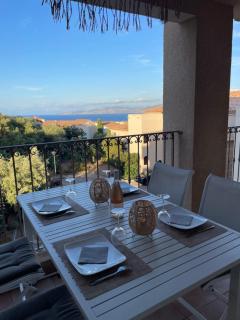Superbe T2 avec grande terrasse et vue mer Résidence Isola Céleste - 4