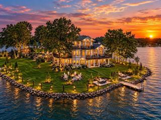 Private Island Retreat With Beach and Hot Tub - 0