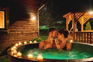 Chatka Zuzia w Bieszczadach z jacuzzi 517-665-624 - Polańczyk - 0