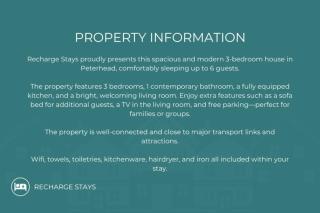 Free Parking Sleeps 6 3 Bedrooms Stunning Interior - 3