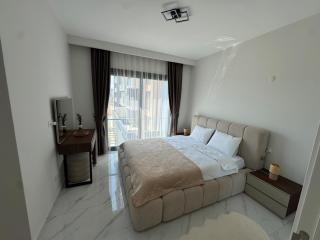 Modern Sea View Flat Pool Long Beach Yeni İskele - 7