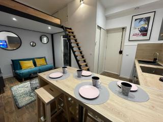 Studio design 1 min Monaco-Plage à pied-Clim Wifi - 4