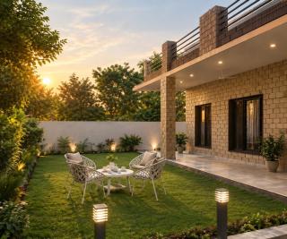 The Lawn House 3BHK Villa with EV point 3kw - 7