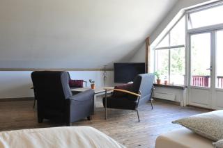 Farmhouse living room with open solution 1 km from Torp Airport - 6