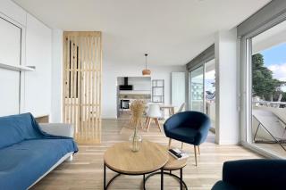 Lovely T1 d architecte de standing Vue mer 360 - Larmor-Plage - 6