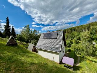 Urige Berghütte mit Kamin und Sauna im Erzgebirge nahe Schwarzwassertal - 7