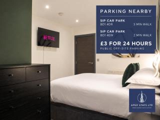 Apex Stays Luxury King Bed Apartment With Close Parking - 9