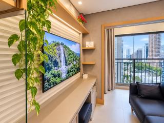 1209 Studio com cama QUEEN e solteiro em Moema - 5