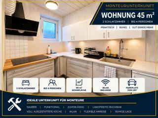 Ferienwohnung mit 2 Schlafzimmern - ideal für Monteure und Geschäftsreisende -  - 5