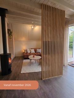 Luxe vijverlodge met houtkachel aan viswater - Lodge Lomi - 6