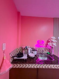 Cozy Velvet Pink Sanctuary, Blush Glow Cozy Studio - 4