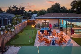 Sports Court Putt Putt Gym Pool Hot Tub - 1