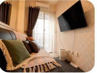 KUNINGAN mall connected 2 bedroom With balcony LOCATED in PRESTIGIOUS AREA AT NEWTONE 2 TOWER BRAND NEW STYLISH DESIGN ELEVATED STAY - 6