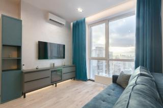 12-131a Yaroslaviv Grad, Bulvarno Kudriavska 17, Kyiv centre, Golden Gate metro nearby, panoramic city view, 15 kW backup power, Petrovdom Apartment - 9