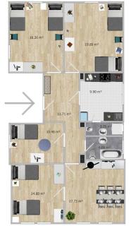 Boading Haus Altbauwohnung Werkswohnung Heide - 1