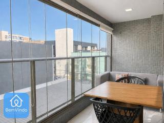 Apartamento Lindo com Varanda na Barra - 1