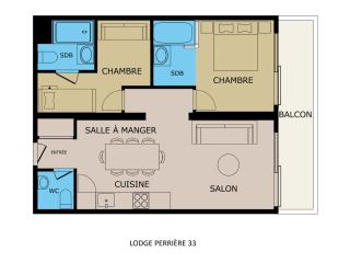 4★ Appartement Sud, 6 pers, 2 ch, La Clusaz avec balcon - FR-1-304-274 - 1