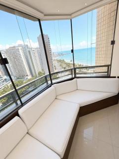 Flat beira mar com linda vista e hidromassagem - 0