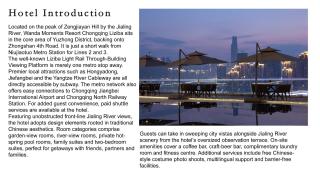 Wanda Moments Resort, Chongqing Liziba - 9