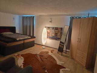 120 qm Apartment,WLAN, TV free Parking,24 h check-in, ,full kitchen,Untergeschoss ,3 Schlafzimmer -Wohnzimmer integriert - 7