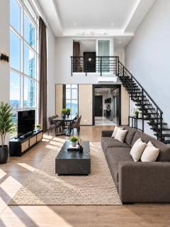 Full Seaview High Floor 2BR Duplex Loft Maritime Suites Penang 203A - 8