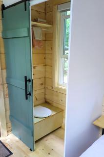 Off-Grid Forest Cabin with Scenic Window Views & Charm in Jackson, Maine - 8