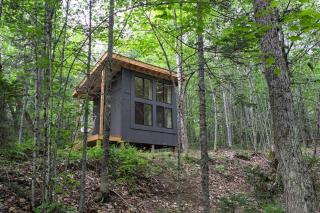 Off-Grid Forest Cabin with Scenic Window Views & Charm in Jackson, Maine - 0