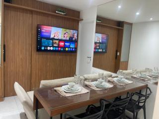 Apartamento de frente, sol da manhã Venha passar momentos felizes na praia, - 9