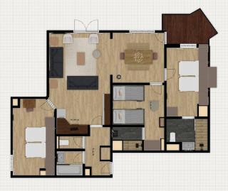 Les Arcs 1950, ski-in ski-out apartment for 8 persons - 9