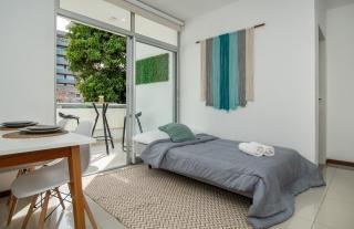 Modern 1BR Villa Morra with Balcony BBQ & Parking - 9