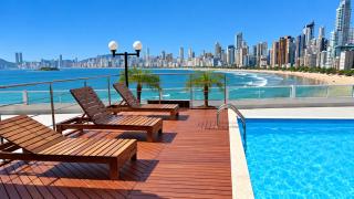 Studio em Prédio com Vista Mar - Piscina, Praia e Garagem - 0