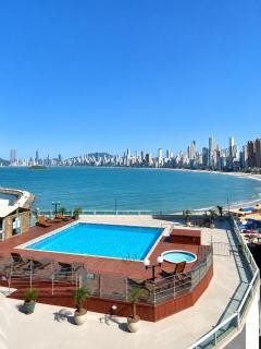 Loft Internacional Residence c linda vista do mar - Praia, Piscina e Garagem - 0