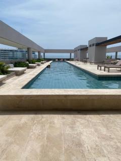 Apartamento Resort Con Terraza y Vista A La Piscina Santa Marta, Rodadero Sur - 9