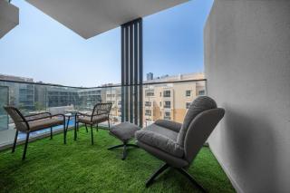 Bright Studio Apartment Pool View in JVC - 6