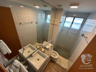 Flat em condomínio Pé na areia na melhor região de Muro Alto | La Fleur Polinésia 305-7 - 9