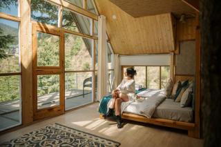 A frame Glass Cabin - Hammock & candlelight setup - 4