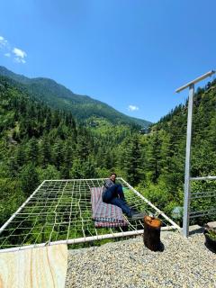 A frame Glass Cabin - Hammock & candlelight setup - 3