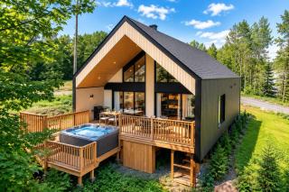 L'Escapade chalet contemporain avec spa - 0