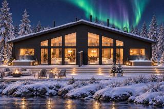 Rovaniemi Luxury Riverside Villa with Jacuzzi and Sauna - 0