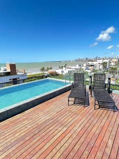 Melhores Flats - Praticidade a 30m do mar - 9