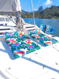 Private cabin on a catamaran with half board in Moorea - 6