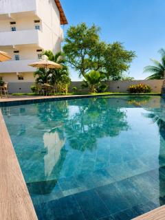 Flat com Varanda para Piscina Centro á 7 min - 4