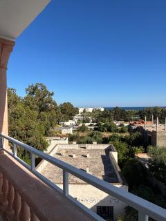 Plage a pied, balcon et vue mer partielle - 3