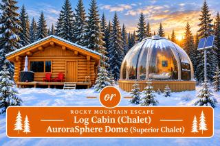 Rocky Mountain Escape - Log Cabins & AuroraSphere Glamping Dome - Rock Lake - 0
