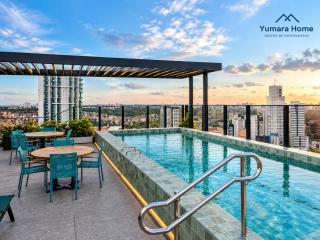 Studio em Andar Alto | Piscina + Vista Privilegiada - 7