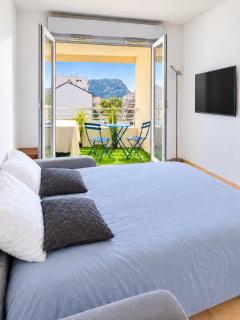 Studio cosy - tram Genève - balcon - vue montagne - Annemasse centre - 0