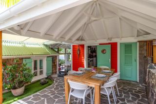 Oceanfront Home in St Barth, 2BR, Steps from the water in Petit-Cul-de-sac - 2