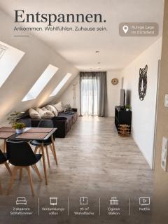 CLUBHAUS 6 - Dachwohnung mit 2 Schlafzimmern, Balkon & Netflix - 0
