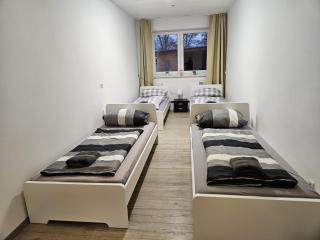 Große voll ausgestattete Unterkunft mit 12 Betten, Wohnzimmer, großer Küche, Parkplatz und Garten in Leipzig-Gohlis-Süd - 4
