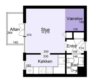 Central lejlighed m altan i Lyngby - 5